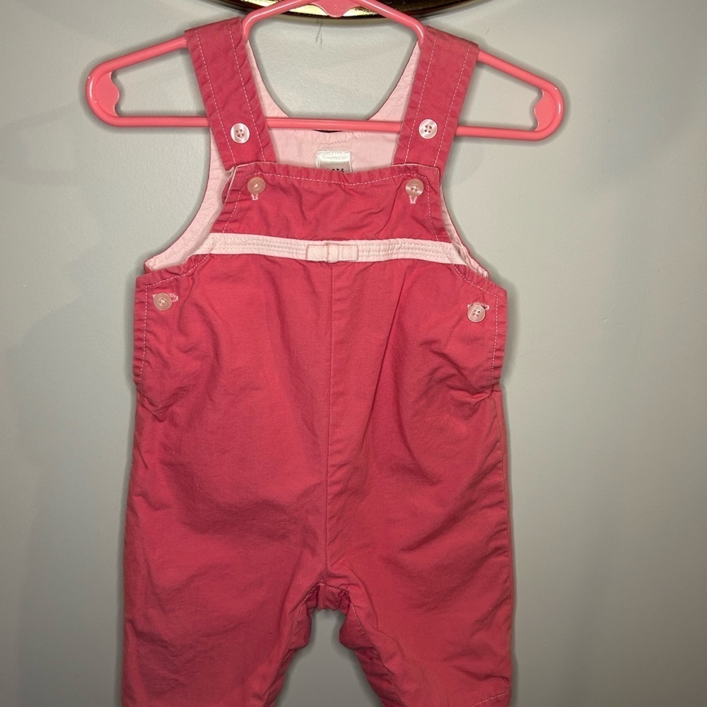 GAP Pink Overalls with White Trim​​
